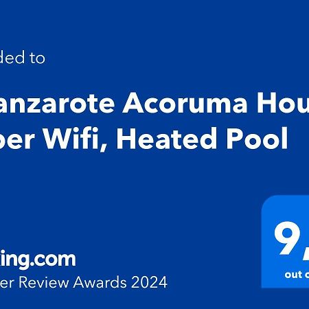 Eslanzarote Acoruma House, Super Wifi, Heated Pool Güime Dış mekan fotoğraf